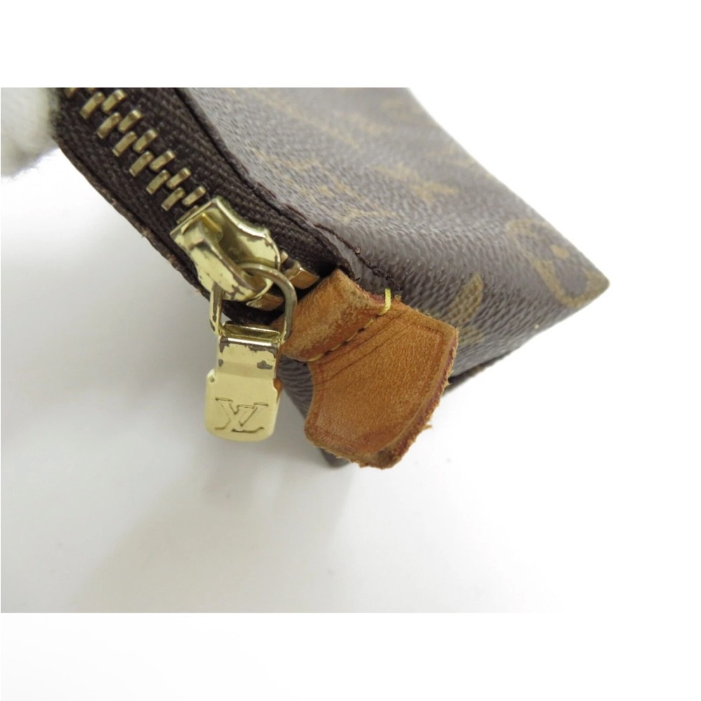 LOUIS VUITTON Pochette Bag Cosmetic Makeup Pouch PM Monogram - Picture 11 of 16